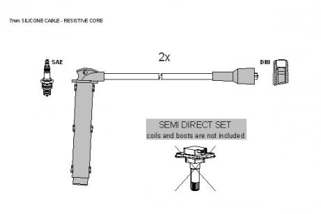 Комплект кабелей зажигания STARLINE ZK 5562