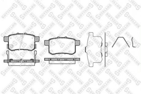 Тормозные колодки дисковые зад. MB CLS (C219), E (W211, W212), S (W220) 3.0-5.5 09.99- STELLOX 1002 000-SX (фото 1)