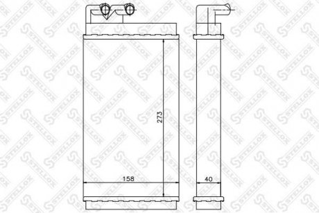 Радиатор печки STELLOX 1035001SX