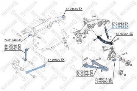 Рычаг подвески STELLOX 5703982SX