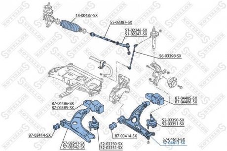 Рычаг подвески STELLOX 5704613SX