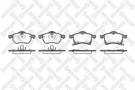Тормозные колодки, дисковый тормоз (набор) STELLOX 694002BSX