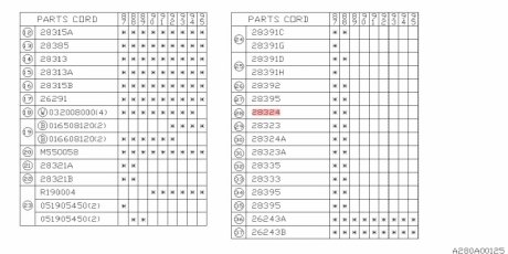 Хомут пильовика шруса SUBARU 23242GA400