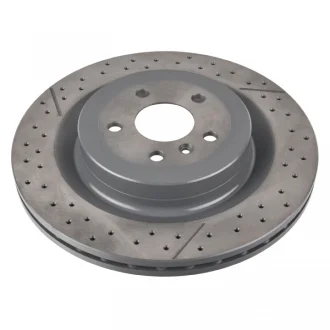 Диск гальмівний (задній) MB GL-class (X166)/GLE (W166) (345x26) (з покр) (з прорезом/отворами) SWAG 10107712