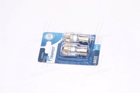 Лампа LED указателей поворотов и стоп-сигналов 24V BA15S 15SMD WHITE<> TEMPEST TMPLX17S2524