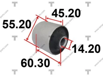 Сайлентблок рычага toyota (07-) land cruiser TENACITY AAMTO1071