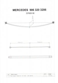 Ресора TES 3378300019 Z/T