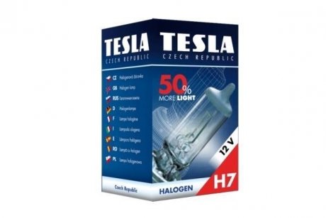 Лампа галоген 12VH7,12V,55W,PX26d+50% Premium BLATNA TESLA B30701 (фото 1)