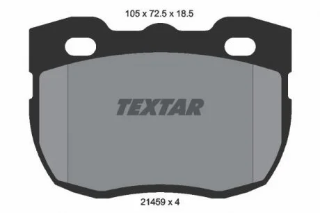 Тормозные колодки, дисковый тормоз (набор) TEXTAR 2145901