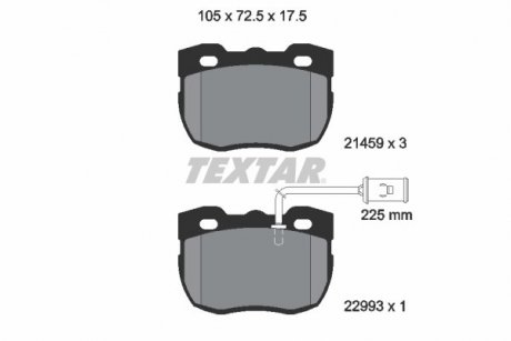 KLOCKI HAMULCOWE LAND ROVER P. DISCOVERY 94- SZT TEXTAR 2145905