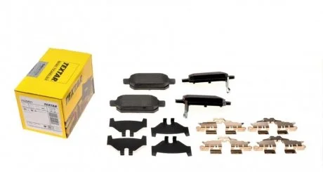 Тормозные колодки, дисковый тормоз (набор) TEXTAR 2525801