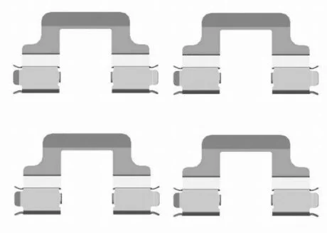 Гальмівні колодки (монтажний набір) TEXTAR 82502000