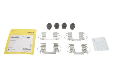 Монтажний набір гальмівних колодок передн NISSAN QASHQAI II, RENAULT KADJAR, KOLEOS II 1.2-2.5 11.13- TEXTAR 82543200