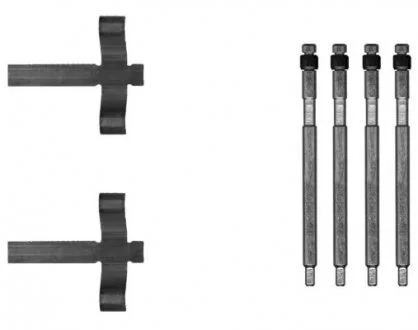 Монтажний набір гальмівних колодок задн TESLA MODEL S, MODEL X Electric 09.12- TEXTAR 82551800