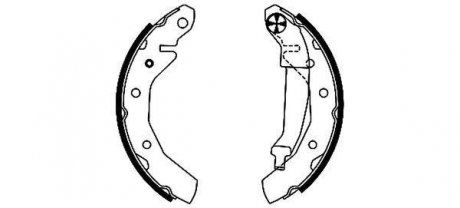 Тормозные колодки барабанные. CHEVROLET MATIZ TEXTAR 84054000