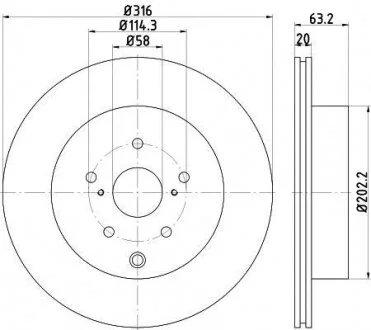 Тормозной диск TEXTAR 92243703