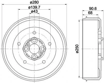 Тормозной барабан TEXTAR 94030600