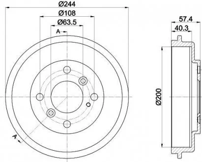 Тормозной барабан TEXTAR 94031900