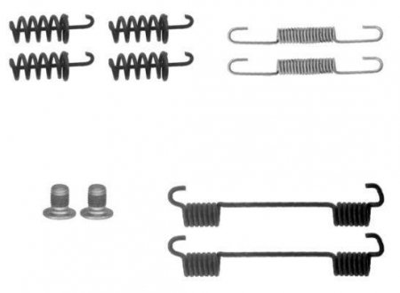 Комплект пружин гальмівних колодок TEXTAR 97038300