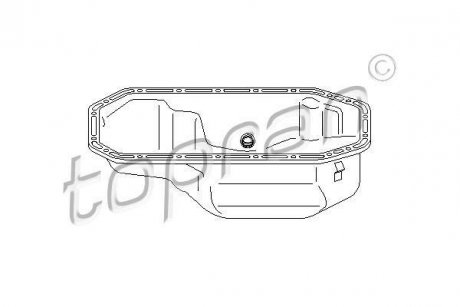 Масляный поддон TOPRAN / HANS PRIES 100547