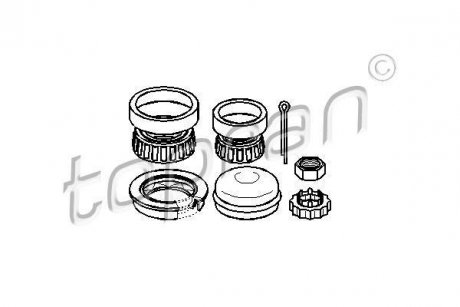 Набор колесных подшипников ступицы. TOPRAN / HANS PRIES 102832