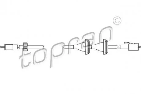 Фото тросик спідометра TOPRAN TOPRAN / HANS PRIES 102971 Тросик спідометра TOPRAN TOPRAN / HANS PRIES 102971