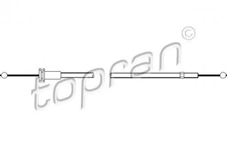 Фото трос замку капота TOPRAN / HANS PRIES 102988 Трос замку капота TOPRAN / HANS PRIES 102988