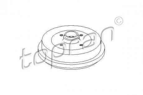 Гальмівний барабан TOPRAN TOPRAN / HANS PRIES 103058