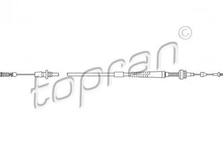 Тросик газу TOPRAN TOPRAN / HANS PRIES 103086