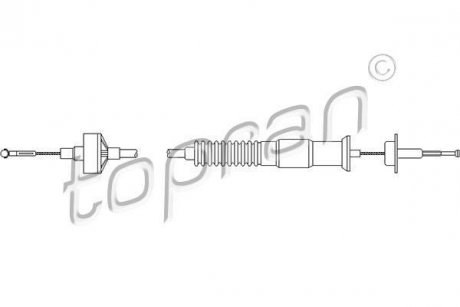 Трос сцепления TOPRAN TOPRAN / HANS PRIES 103144