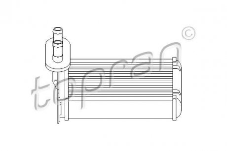 Теплообмінник (опалення салону) TOPRAN / HANS PRIES 103147