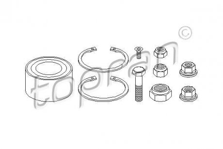 Набір підшипника маточини колеса TOPRAN / HANS PRIES 103510