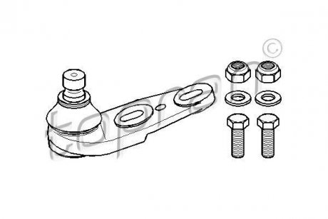Кульова опора TOPRAN / HANS PRIES 104206 (фото 1)