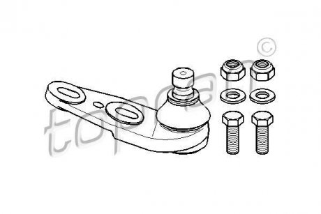 Кульова опора TOPRAN TOPRAN / HANS PRIES 104207
