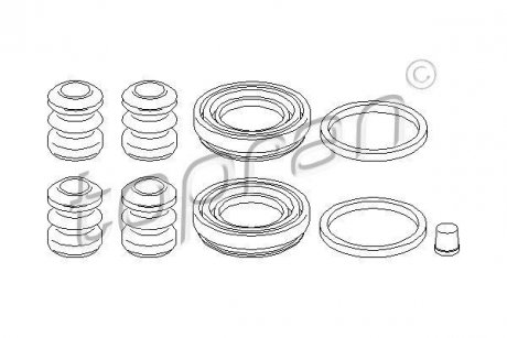Ремкомплект супорта гальмівного TOPRAN / HANS PRIES 107082