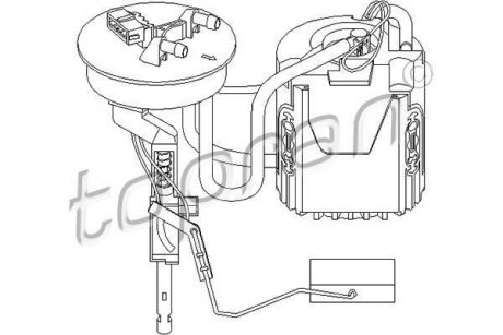 Насос топлива TOPRAN / HANS PRIES 107347