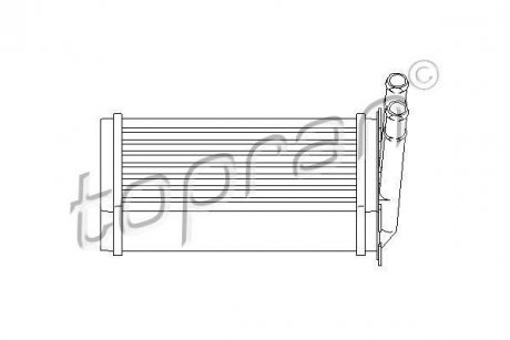 Радиатор печки TOPRAN / HANS PRIES 107407 (фото 1)