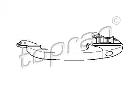 Ручка дверей TOPRAN TOPRAN / HANS PRIES 107536
