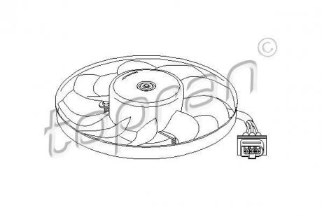 Вентилятор, охолодження двигуна TOPRAN / HANS PRIES 107706