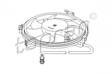 Вентилятор, охолодження двигуна TOPRAN / HANS PRIES 107722