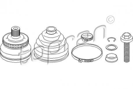 Шарнирный набор, приводной вал TOPRAN TOPRAN / HANS PRIES 108113
