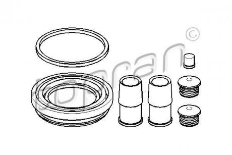 Ремкомплект супорта гальмівного TOPRAN TOPRAN / HANS PRIES 108345