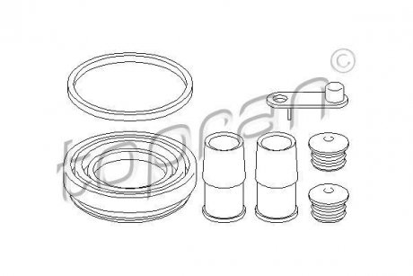 Ремкомплект, тормозной суппорт TOPRAN / HANS PRIES 108348