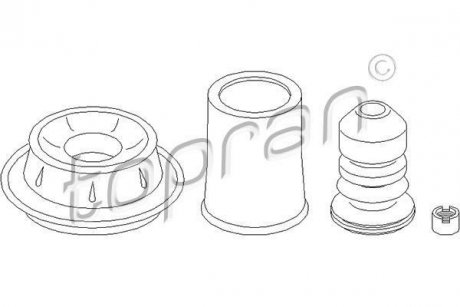 Опора стойка амортизатора TOPRAN TOPRAN / HANS PRIES 108556