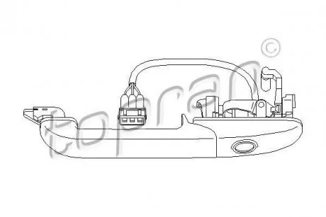 Ручка двері TOPRAN / HANS PRIES 108849
