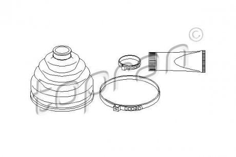 Пыльник приводного вала.) TOPRAN / HANS PRIES 108931