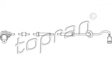 Датчик частоти обертання колеса TOPRAN TOPRAN / HANS PRIES 109757