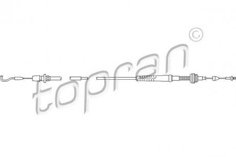 Тросик газу TOPRAN / HANS PRIES 109856