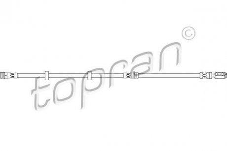 Тормозной шланг передний (540 мм) (M10x1.0 / BANJO 10.0) VAG 1.2-1.9 i/TDI 01-11 TOPRAN / HANS PRIES 109982