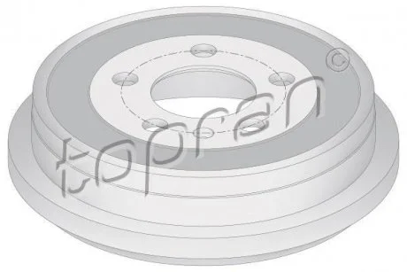 Фото гальмівний барабан TOPRAN / HANS PRIES 110039 Гальмівний барабан TOPRAN / HANS PRIES 110039